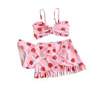 MNSWR Swimwear Fille Body Enfant Fille Une Pièce Manches Longues,Maillot De Bikini Athlétique Racerback pour Enfant épaisse Tankini Enfant Fille Maillots De Bain 2 Pièces Maillot De Bain 4-5 Ans