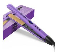 Mnsyflns Lisseur Cheveux, Fer à Lisser et Boucleur 2en1 avec Revêtement Advanced Ceramic Plaques, Salon Professionnel hair straightener Styler, Température (0℃-200℃),Feuilles Violettes