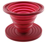 Mnueeop Camp Pliable Verser sur Le Goutteur de Café pour Le Camp, Porte-Filtre à Café en Silicone RéUtilisable pour la Cuisine à Domicile