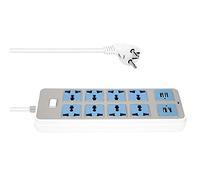 Mnueeop Multiprise avec 4 Prises USB, Puissance 3000 W, 8 Prises Universelles, Cordon D'Alimentation de 6,5 Pieds, Prise EuropéEnne