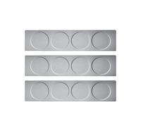 Mnueeop Pots à éPices MagnéTiques Support Pots à éPices en Acier Inoxydable Base de Plaque Murale Base FixéE au Mur pour BoîTes à éPices MagnéTiques