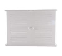 Mnueeop Routeur WiFi sans BoîTes de Rangement BoîTe en Bois Câble de Puissance Plus Support de Tenture Murale Prise de Courant ÉTagèRe de Rangement S
