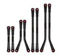 MNUHGYHD Kit de 4 biellettes de Suspension en Acier Inoxydable à dégagement élevé for Crawler RC 1/24 Axial SCX24 Jeep Gladiator Dodge Power Wagon(10PCS Links Silver)