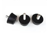 MNUPL 1-5 pièces M8 M10 pied en caoutchouc muet pied de réglage en caoutchouc souple mécanique antichoc réglage pied coussin amortisseur pied(38xM10x20mm,5 Pcs)