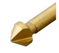 MNUPL 1 foret à chanfreiner à 3 cannelures, fraises à chanfreiner à 90 degrés de 6,3 à 20,5 mm for outils de coupe de forets à changement rapide en bois et métal(1pc 10.4mm)