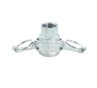 MNUPL 1 pièce BSPT 1/2 "3/4" 1 "1-1/4" 1-1/2 "2" SS304 Adaptateur de raccord Camlock en Acier Inoxydable for Brassage à Domicile Barbe Camlock déconnexion Rapide(D Type,1-1/2")