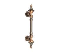 MNUPL 1 pièces poignée de porte Antique en alliage de Zinc 280-550mm longueur poignée porte tirer Bronze porte hôtel entrée centre commercial poignée de porte(Red Bronze,260mm)