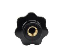 MNUPL 1 Pièces Prune Bakélite Serrer À La Main Écrous Poignée Fil Étoile Mécanique Noir Écrous À Pouce Bouton De Serrage Écrous Manuels M4 M5 M6 M8-M16(50xM8-copper core)
