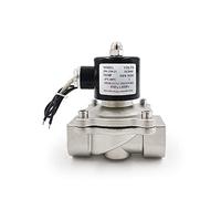 MNUPL 1pc 1/2" 3/4" 1" DN15 DN20 DN25 en Acier Inoxydable SS 304 électrovanne électrique 12V 24V 220V vanne pneumatique for Eau Huile air(DN15,DC24V)