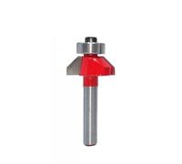 MNUPL 1pc 6mm 6.35mm Tige 45 degrés chanfrein routeur Peu Bord Formant biseau Fraise à Bois for mèches à Bois MC01130(6.35mm Shank,21.98mm)