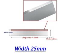 MNUPL 2 pièces 25 HSS raboteuse électrique 3X25X250mm travail du bois W4 HSS lames de rabot coupant du bois dur. Outils de raboteuse 150-510 mm(2Pcs Length 150mm)