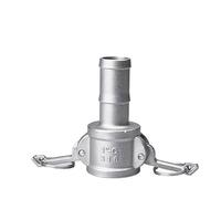 MNUPL Adaptateur de raccord Camlock for arroseur de jardin en acier inoxydable 1/2, 3/4 ", 304", 1 pièce, barbe Camlock, déconnexion rapide for raccords de pompes à tuyaux(C,2")