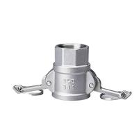 MNUPL Adaptateur de raccord Camlock for arroseur de jardin en acier inoxydable 1/2, 3/4 ", 304", 1 pièce, barbe Camlock, déconnexion rapide for raccords de pompes à tuyaux(D,2")