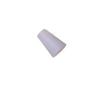 MNUPL Bouchon Conique en Caoutchouc de Silicone, Bouchons d'obturation Noirs Transparents, Bouchons Coniques, Capuchons d'extrémité résistants aux Hautes températures(16x25x25mm-3Pcs,Transparent)