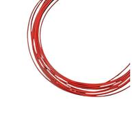 MNUPL Câble électrique plaqué Argent de 2 m, 30/28/26/24/22/20/17 AWG, cuivre OFC Haute pureté, câble de Signal for Haut-Parleur Audio HiFi et Casque, DIY(Red,2 Meters_SQ0.35MM)