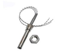 MNUPL Cartouche chauffante à Filetage 12V/24V/36V/48V DN8/12.8mm, élément Chauffant 60-250W 8mm X 50-200mm for Machines de Moulage par Compression à Chaud, 1 pièce(with Nut,12V_60W DN8 8X50MM)