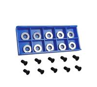 MNUPL Ci3 rond 12x2.5mm carbure Inserts fraises 10 pièces lames de rechange for bricolage tour bois outil de tournage accessoires