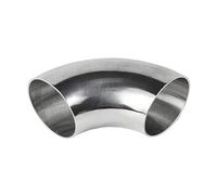 MNUPL Coude sanitaire en acier inoxydable 304, polissage miroir à 90 degrés, estampage, raccords de tuyaux soudés brillants, coude 1.5mm/2mm, 1 pièce(108x2mm)