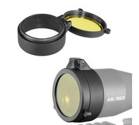 MNUPL Couvercle d'objectif de Lunette de visée Rabattable, Couvercle de Protection for Lunette de Chasse de Calibre Dia 30-69mm, Accessoires de Vision Nocturne, 1 pièce(Diameter 57mm)