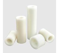 MNUPL Entretoise Creuse Ronde en ABS, en Nylon Blanc Non fileté M5 M6, Support PCB, Colonne d'installation TV(25mm (30pcs),M5.2 (OD 11))