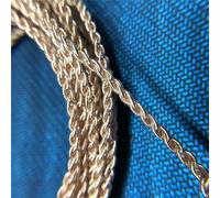 MNUPL Fil de cuivre de qualité fièvre DIY, fil de cuivre monocristallin tressé à 4 brins à 76 cœurs, fil de cuivre pur, fil de mise à niveau de casque(8m)