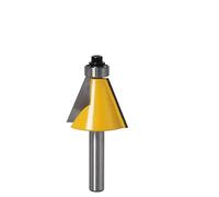 MNUPL Fraise à chanfrein à Tige de 8MM, 15, 22.5, 30 degrés, for Machine à Bois (Size : 22.5Degree)