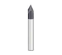MNUPL Fraise à chanfreiner en carbure à 120 degrés, 3 cannelures, mèche de Gravure for Aluminium et cuivre, 1 pièce(ALTICN Coated,4mm)