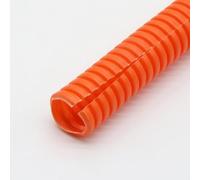 MNUPL Gaine de câble en polyéthylène ondulé Isolante de 6 m, Gaine de câble, Couvercle de Conduit de Cordon, Protecteur de Ligne mécanique for Voiture(Orange Open,OD 10mm)
