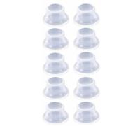 MNUPL Joint d'étanchéité de robinet en Silicone, 10 pièces, bague d'étanchéité Portable anti-fuite, accessoires de quincaillerie de salle de bains pratiques(Transparent)
