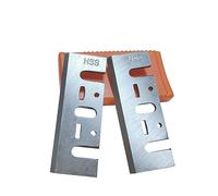 MNUPL Lames de Couteau de Rabot HSS TCT 82mm X 29mm X 3mm 3-1/4 "Remplacement for 1900B Bosch Ryobi 2 pièces(HSS)