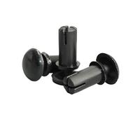 MNUPL Lot de 100 Rivets à Pression en Nylon de Type R, 2 mm, 3 mm, 3,5 mm, 4 mm, 5 mm, 6 mm, for Fixation de Carte PCB d'ordinateur(Black,R 3570(100 Pcs))