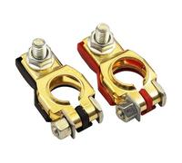 MNUPL Lot de 2 bornes de batterie for automobile, connecteur à dégagement rapide, accessoires for voiture, caravane, bateau, 12 V, 24 V, positif + négatif(Copper)