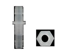 MNUPL Lot de 5 connecteurs filetés droits en plastique for cloison d'aquarium, adaptateur for système d'irrigation de jardin, joints de tuyau(4-M8-4)