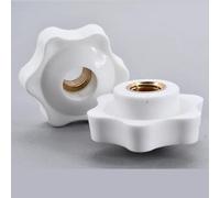 MNUPL Noir Blanc Prune serrer à la Main Torx Bouton de Serrage écrou Bouton de Serrage poignée Main mécanique écrous en étoile M4 M5 M6 M8 M10 M12(Red,M8 (Head 48mm) 1pcs)