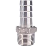 MNUPL Raccord cannelé for tuyau en acier inoxydable 304, filetage mâle BSP 1/8", 1/4", 3/8", 1/2", 6, 8, 10, 12, 13, 14, 15, 16, 18, 19 mm(13mm,1/4")