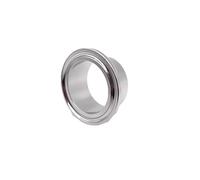 MNUPL Raccord de tuyau soudé à bride sanitaire à trois brides en acier inoxydable SS304, 0,5", 0,75", 1", 2", 3", 4", 12,7-108 mm, 12,7-108 mm(159mm Ferrule183)