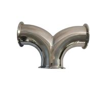 MNUPL Raccord sanitaire en Y à 3 voies, diamètre extérieur de tuyau de 25 à 63 mm, diamètre extérieur de 1,5 à 2,5 pouces, en acier inoxydable SUS 304, produit Homebrew Diary(25mm x ferrule 50.5)