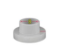 MNUPL Rondelle en Plastique et Nylon de Type T M8, 100 pièces, entretoise d'isolation, Joint de vis, Protecteur de Filetage, rondelles à Transistor, série 8mm(100pcs M8-11)