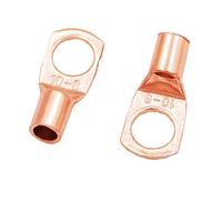 MNUPL SC10-6 10-8 10-10 Kit de cosses de câble en cuivre Trou de boulon Cosses de câble étamées Bornes de batterie Connecteur de fil de nez en cuivre(SC10-8,30PCS)