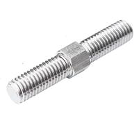 MNUPL Tige filetée à Double extrémité M6 M8, filetage gauche et droit, boulons à goujons en acier inoxydable 304, tige à dents, barre filetée à Double tête, 2 pièces(M6x40mm)