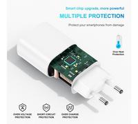 Mnuuz-Chargeur Rapide Iphone Original, 20w Certifie Apple Mfi Usb C Rapide Chargeur Et 2m Cable Lightning,Type C Adaptateur Secteur Pour Apple Iphone 14/14 Plus/14 Pro/14 Pro Max/13/12/11/Se/Xs/Xr/Ma