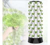 MNUvxzaewf Kits de Culture hydroponique Tour Jardin Multicouche ｜ Système Vertical Jardin intérieur(64 Pots)