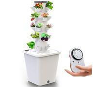 MNUvxzaewf Système de Culture hydroponique 30 Capsules, jardinière Verticale, Tour, kit Jardinage Intelligent d'intérieur, aéroponique