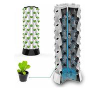 MNUvxzaewf Système de Culture hydroponique en Tour, système Vertical for Jardin, avec Pompe d'hydratation et minuterie(10th Floor)