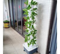 MNUvxzaewf Tour de Jardin hydroponique, système Culture Vertical, kit for Jardinage intérieur/extérieur, laitues et d'herbes aromatiques(White,8floors)