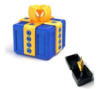 MNVCZXC The Annoying Present with Middle Doigt, Just for You Middle Finger in a Box W, Puzzle Case with Screws, Surprise Funny Prank Christmas Gift for Adults Container Nouveauté (Bleu)