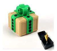 MNVCZXC The Annoying Present with Middle Doigt, Just for You Middle Finger in a Box W, Puzzle Case with Screws, Surprise Funny Prank Christmas Gift for Adults Container Nouveauté (Jaune)