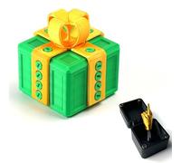 MNVCZXC The Annoying Present with Middle Doigt, Just for You Middle Finger in a Box W, Puzzle Case with Screws, Surprise Funny Prank Christmas Gift for Adults Container Nouveauté (Vert)