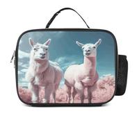 MNVTSKOP Alpacas Together Boîte à déjeuner réutilisable étanche avec poignée pour bureau, pique-nique, plage