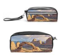 MNVTSKOP Arches National Park Trousse de maquillage Petite trousse de voyage portable Organiseur de papeterie pour femmes enseignantes